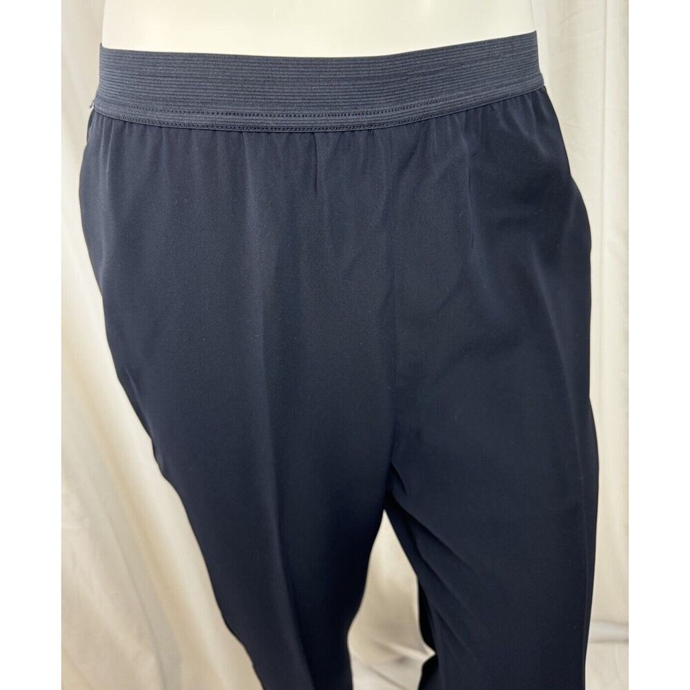 Ann Taylor Elastic Waist Dress Trousers Navy Blue 8 Professional 55-05 - Picture 3 of 16
